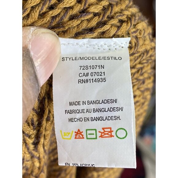 RDI Womens Chunky Cable Knit V-neck Pullover Sweater Size XS - Picture 5 of 7